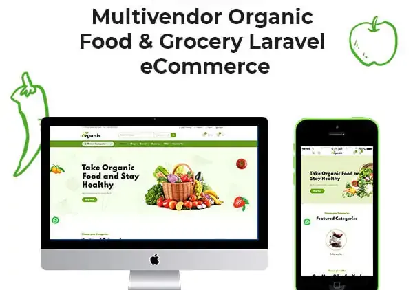Multivendor Organic Food & Grocery Laravel eCommerce