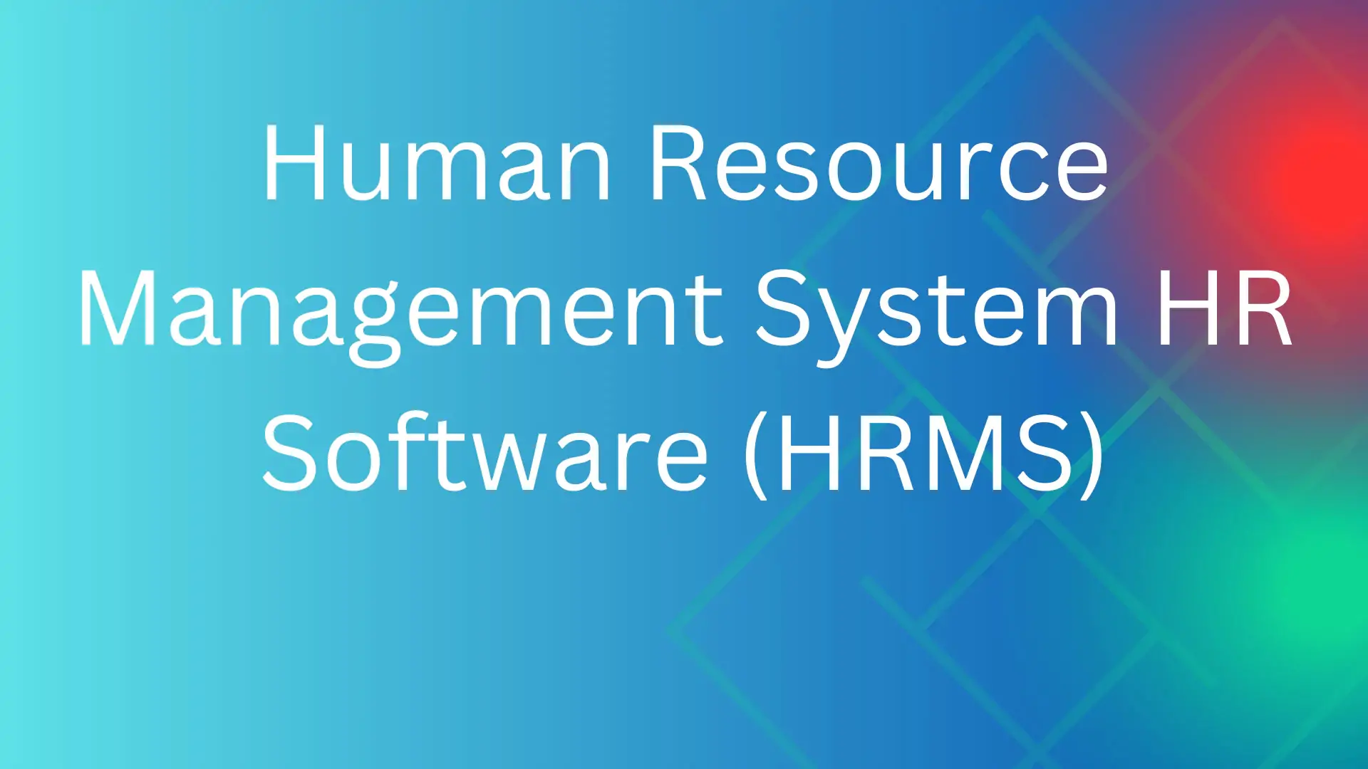 Human Resource Management System HR Software (HRMS)