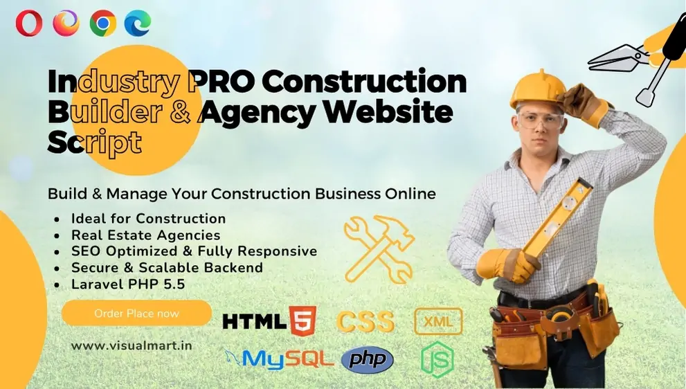 Industry PRO - Multipurpose Construction Builder and Agency Website Script