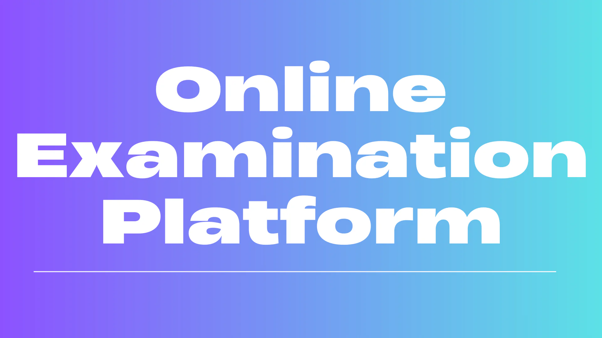 Online Examination Platform